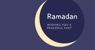 A peaceful Ramadan to you and yours purple modern-color-block