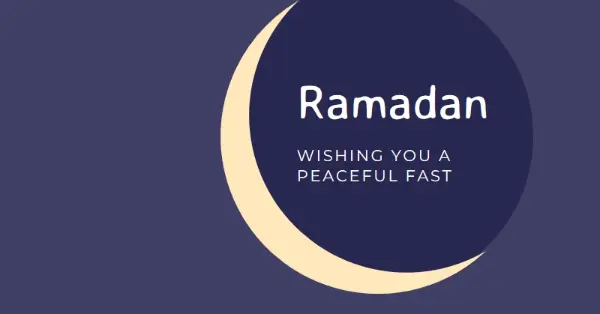 A peaceful Ramadan to you and yours purple modern-color-block