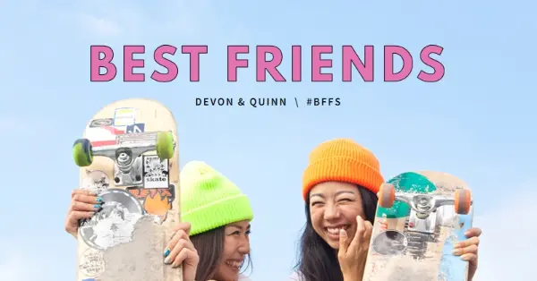 Forever friends blue modern-bold