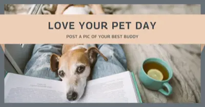 Fur the love of pets gray modern-simple