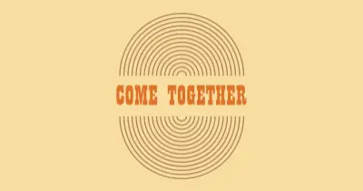 Join forces yellow vintage-retro