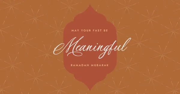 Meaningful Ramadan orange modern-simple