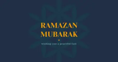 Peaceful Ramadan blue modern-simple