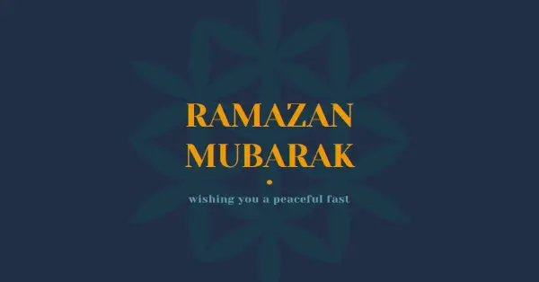 Peaceful Ramadan blue modern-simple