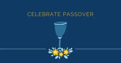 Celebrating Passover blue whimsical-color-block