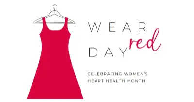 Celebrate Women's Heart Health Month white whimsical-line