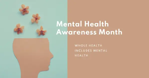 Mental Health Awareness Month brown modern-simple