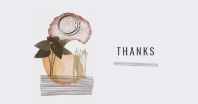 I leaf my thanks white organic-simple