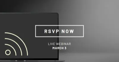 Webinar star black modern-simple