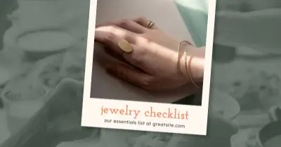 Jewelry? Check white organic-simple