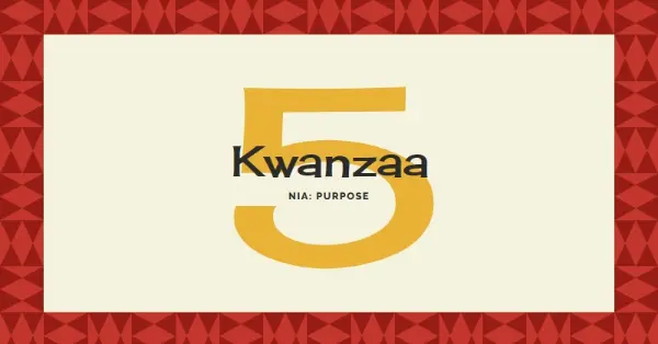 Purpose for Kwanzaa yellow modern-geometric-&-linear