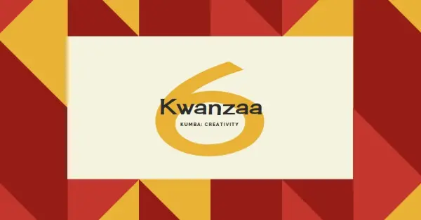 Creativity for Kwanzaa red modern-geometric-&-linear