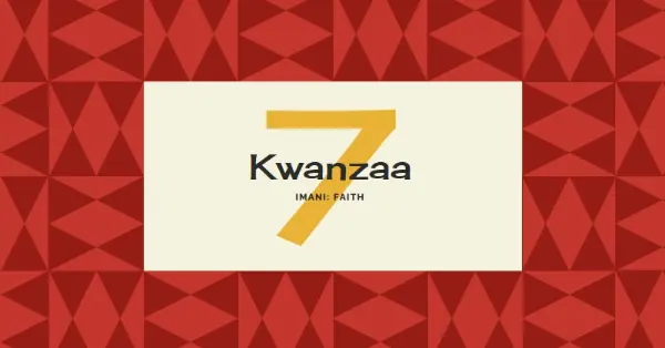 Faith for Kwanzaa red modern-geometric-&-linear