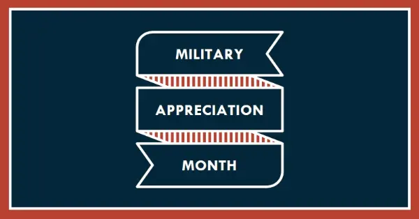 Celebrating Military Appreciation Month blue modern-simple