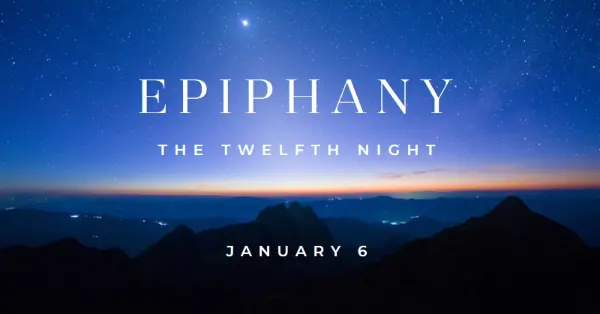 Celebrating Epiphany blue modern-simple