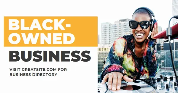 Celebrate Black-owned businesses white modern-bold