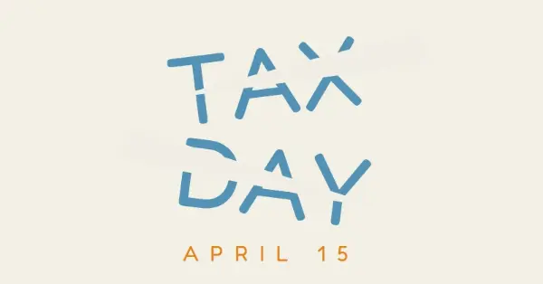 Don't forget Tax Day gray modern-simple