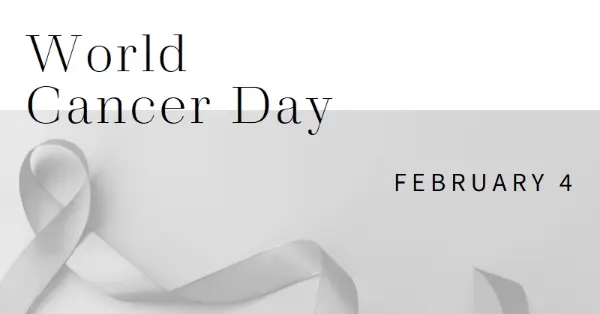 Observing World Cancer Day gray modern-simple