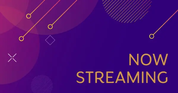 Stream team purple modern-simple