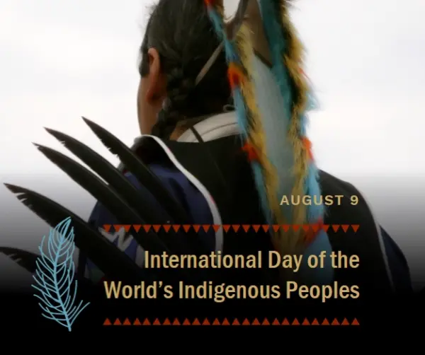 Indigenous peoples of the world white modern-simple