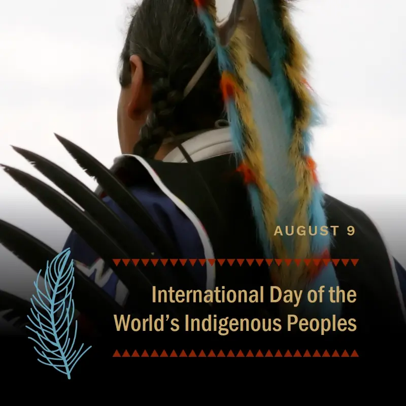 Indigenous peoples of the world white modern-simple