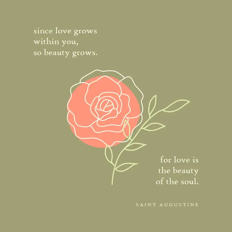 Love grows here green organic-simple