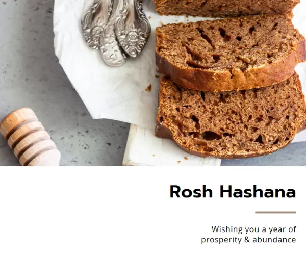 A Rosh Hashana wish white modern-simple