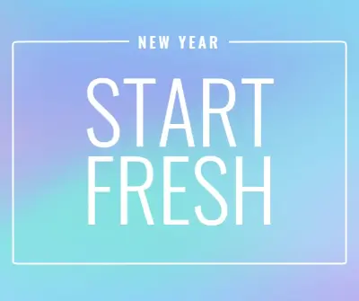 Fresh start blue modern-bold