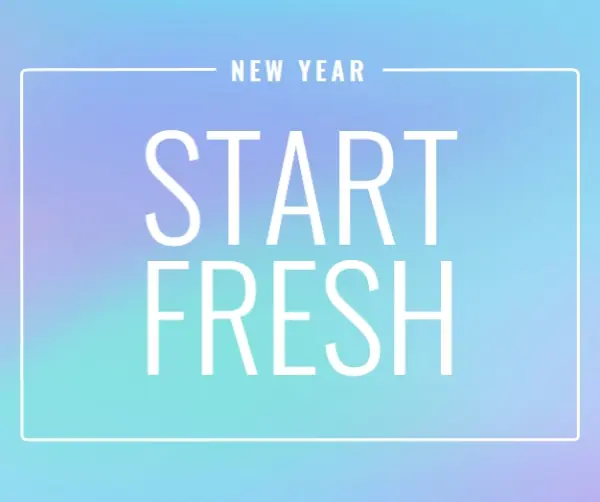 Fresh start blue modern-bold