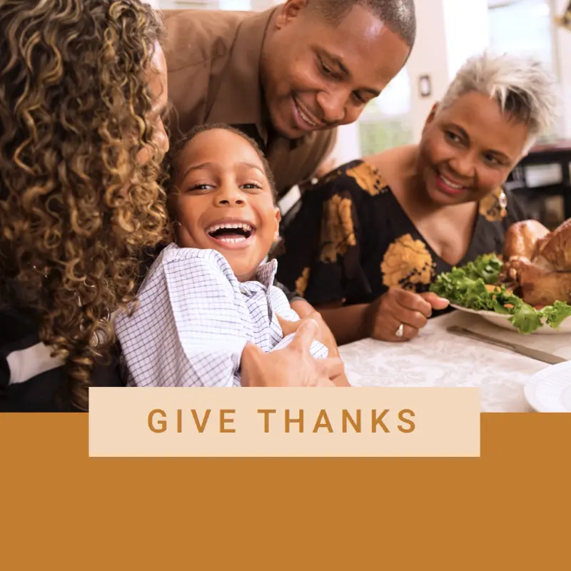 Give thanks brown modern-simple