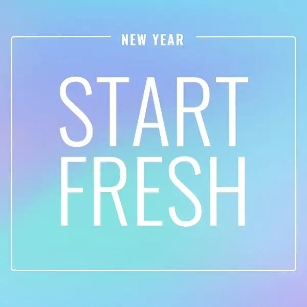 Fresh start blue modern-bold