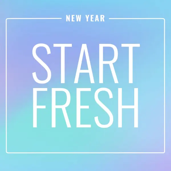 Fresh start blue modern-bold