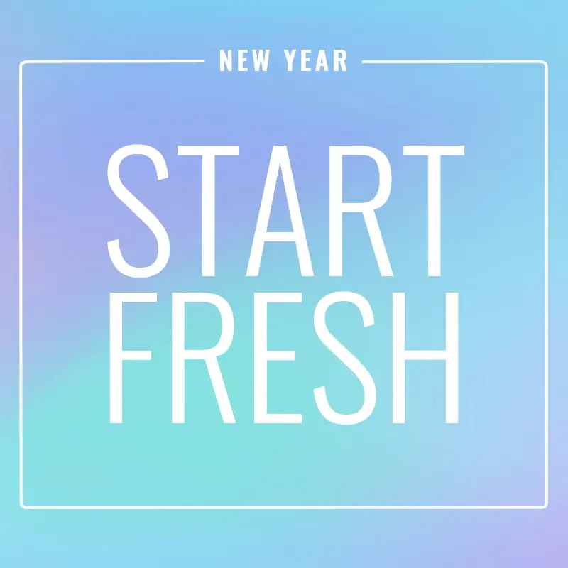 Fresh start blue modern-bold