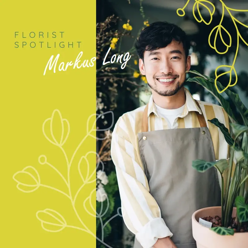 Florist spotlight green organic-simple