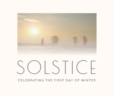 Salute the solstice white modern-simple