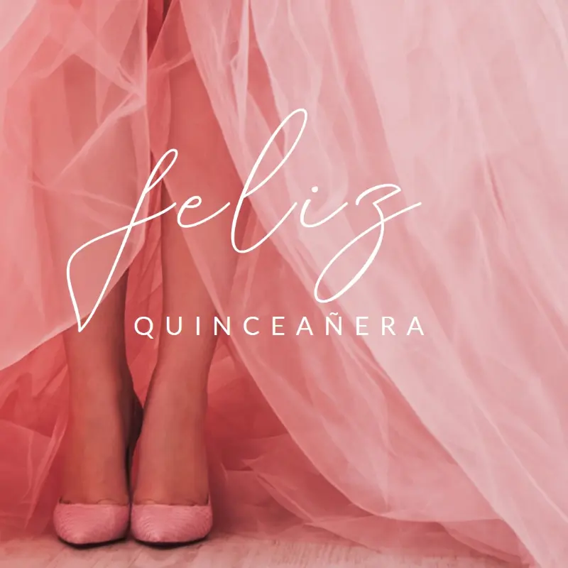 Quinceanera colores pink modern-simple