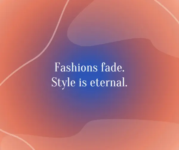 Eternal style orange whimsical-line