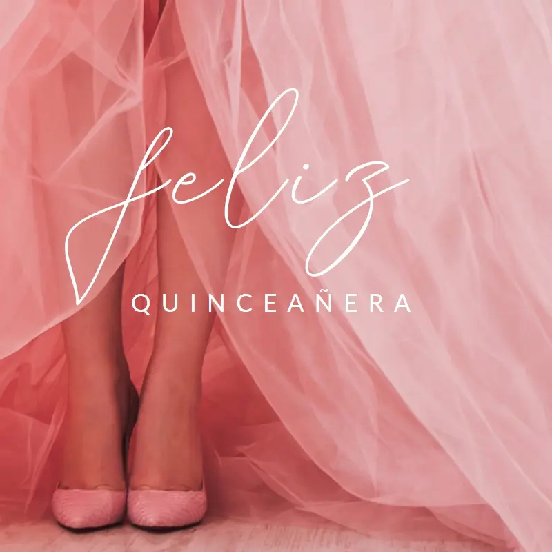 Quinceanera colores pink modern-simple