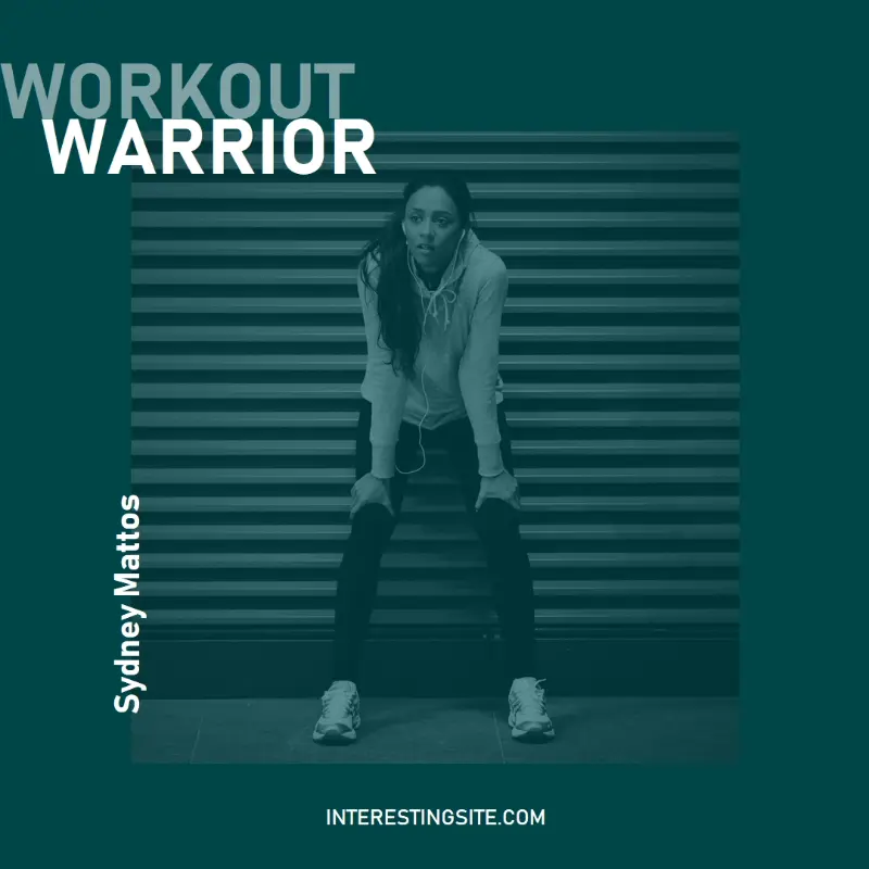 Workout warrior blue modern-bold