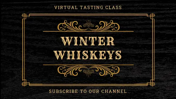 Winter whiskeys black vintage-retro