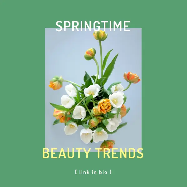 Spring into beauty green modern-bold