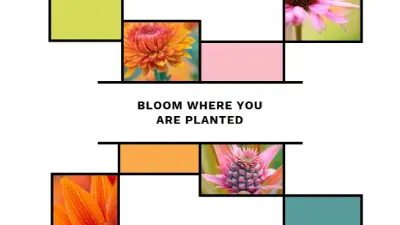 Bloom where you're planted white modern-geo-&-linear