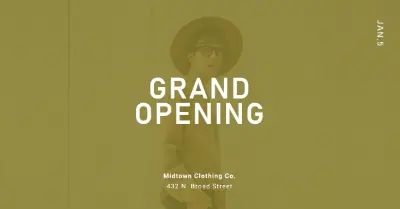 Clothing Store Grand Opening Flyer