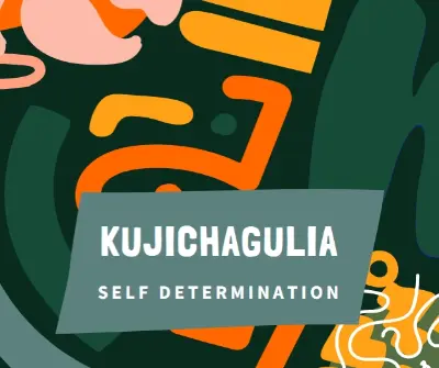 Honoring Kujichagulia green whimsical-color-block