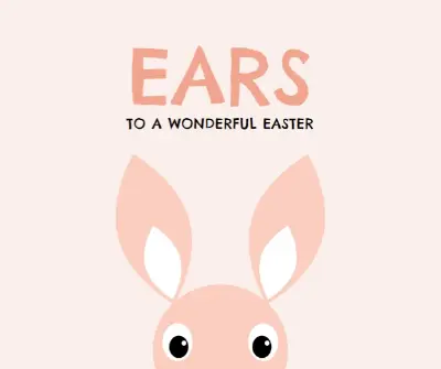 Ear-resistible Easter pink whimsical-color-block