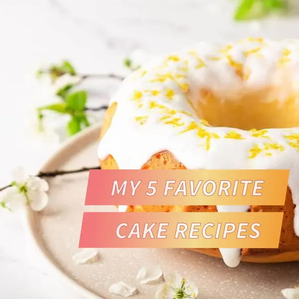 Favorite cakes yellow modern-simple