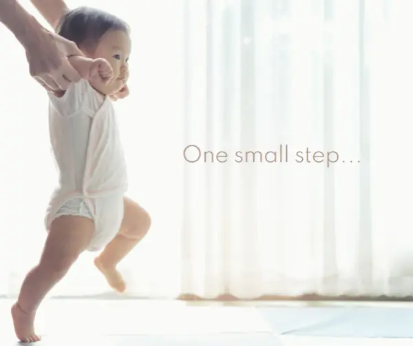 Baby steps white modern-simple