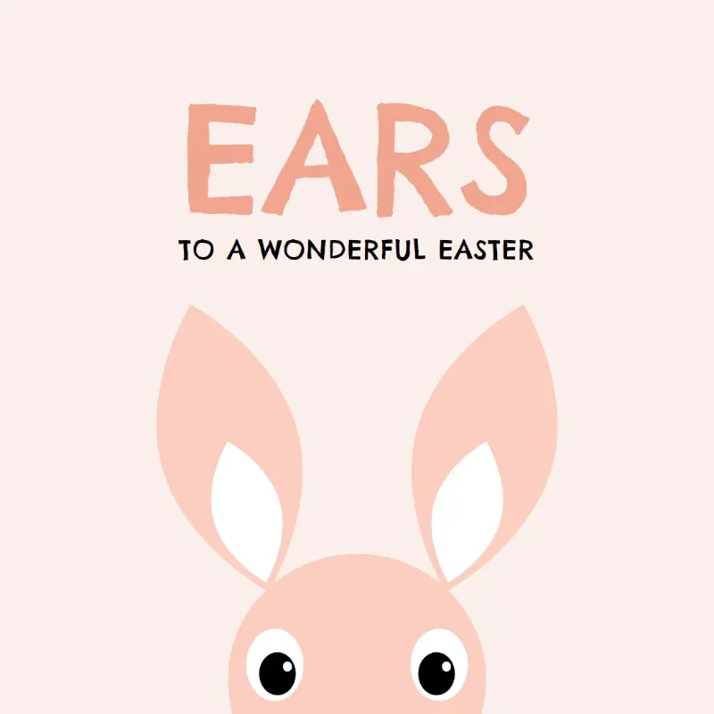 Ear-resistible Easter pink whimsical-color-block