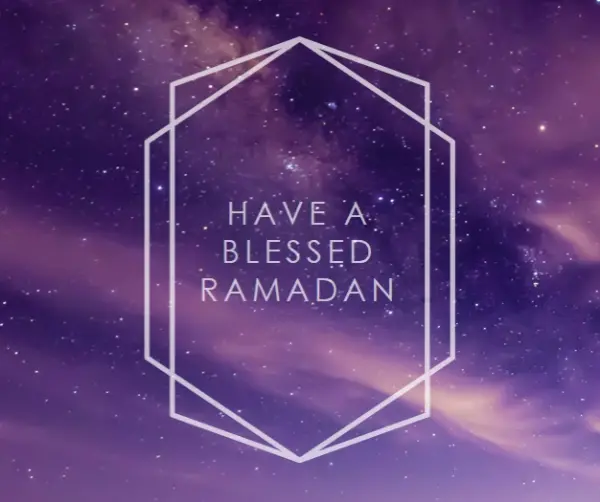 Have a blessed Ramadan purple modern-geometric-&-linear