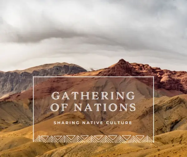 Celebrating Native culture brown modern-simple